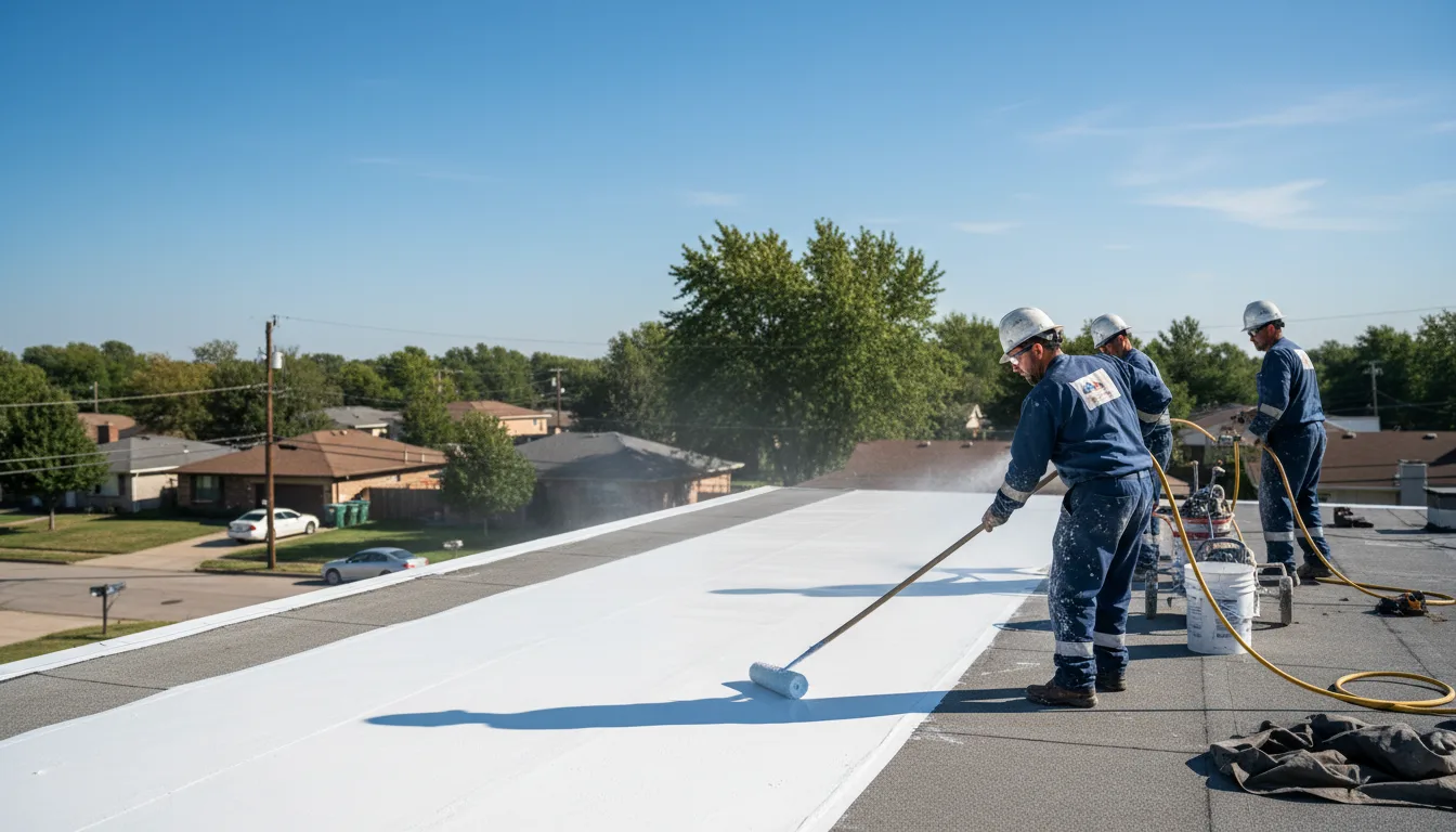 Commercial roof coating in Noble, MO near me